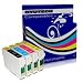 Produktbild 1 Set 4 neue Version 7 Hohe Kapazität 19 ml 100% kompatibel Tintenpatronen für Epson Stylus D78 D92 D120 DX4000 DX4050 DX4400 DX4450 DX5000 DX5050 DX6000 DX6050 DX7000 F DX7400 DX7450 DX8400 DX8450 DX9400 F S20 S21 SX100 SX105 SX110 SX115 SX200 SX205 SX210 SX215 SX218 SX400 SX405 SX410 SX415 SX510 W SX515 W SX600FW SX610FW BX300 F B40 W BX300 F BX300FW BX310FN BX600FW BX610FW Kompatible E TO712 1 TO714 TO715 T0711 T0712 T0713 T0714 T0715 TO891 to892 to893 to894