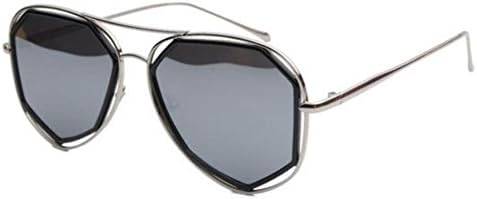 Lady Ocean Sunglasses Party Street Travel Sunglasses,Silver-OneSize