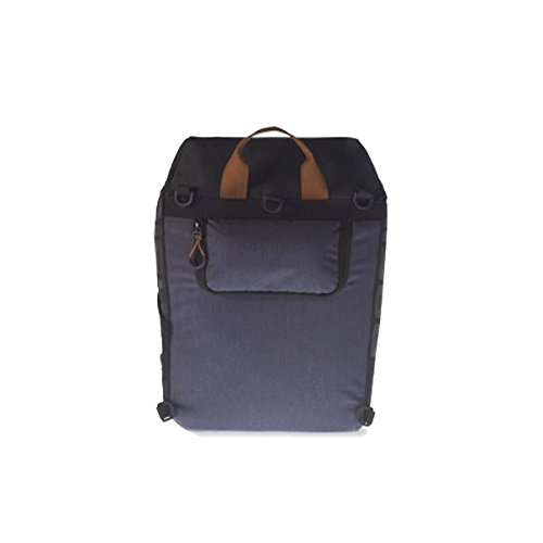 Basil Miles Fahrradtasche, Grau (Black Slate 17665), 31 x 14 x 44 cm