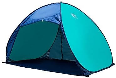 2 persons Tent Single Automatic Tent One Room Camping Tent Fiberglass Portable-Camping Traveling , blue