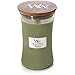 Produktbild Woodwick Immergrün Sanduhrformige große Duftkerze im Glasgefäß, 609.5 g, Glas, Grün/durchsichtig, 10.5 x 10.3 x 17.5 cm