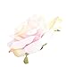 Produktbild 20 X Künstliche Rosenköpfe Sommerwind Blumen Köpfe Für Zu Hause Hochzeits Dekoration Hochzeit Feste Partei Haus DIY Basteln,10cm Durchmesser,Heller violetter Kern