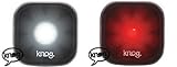 Knog BLINDER 1 Front Headlight and Rear Tail light USB Rechargeable 1 LED Bike Cycling Lightset in Black 'O'