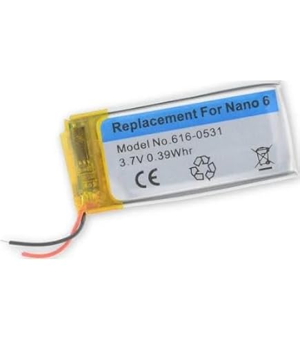 IPod Battery Replacement Replacement Battery For IPod Shuffle (4th, 5th, 6th  Gen) - 3.7V 0.19Whr Li-ion Battery, Model 616-0548 Ipod Classic Battery  Replacement