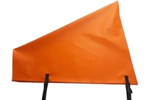 BAGS AND COVERS DIRECT LIMITED Caravan Tow Hitch Cover Heavy Duty UV Stabilised With Straps (Orange)