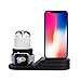 Produktbild LIGHTOP Apple Watch Airpods Ständer 3 in 1 Halter Silikon Ladestation Dock Station Halterung für Apple Watch Airpods und iPhone XS/XR 8/7/7 Plus / 6s / 6s Plus/6