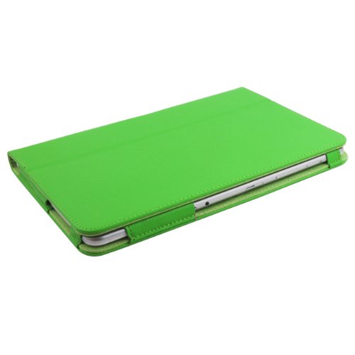 Design NOTE 10.1 Standtasche für SAMSUNG GALAXY NOTE 10.1 N8000 N8010 N8020 Hülle Schutz Etui Tasche Cover Case Tab 2 (Grün) - 2