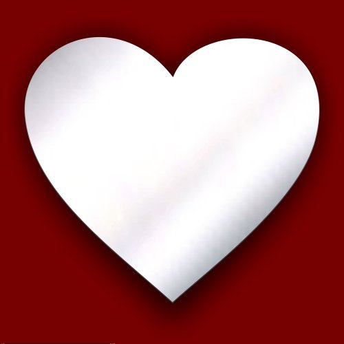 Mirrors-Interiors Spiegel, Acryl, Herz, 5 cm