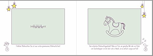 Geschenk zur Geburt für große Schwester: „kleiner Bruder + große Schwester“-Buch (Öko, Recycling-Papier, Erinnerungsalbum/ Fotoalbum für Geschwister) - 4