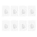 Produktbild AMhomely® 2019 Super Wandhaken - Anti-Rutsch-Haken wiederverwendbare transparente traceless Wand hängen Haken 2-10pcs (8PC)