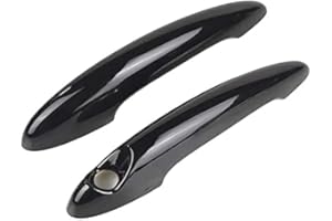 CANJPTON Türgriffe Exterior Türgriff Abdeckung Protector Türgriff Abdeckung Kompatibel mit BMW MINI Cooper S R50 R52 R53 R55 R56 R57 R58 R59 R61 (Glänzend Schwarz)