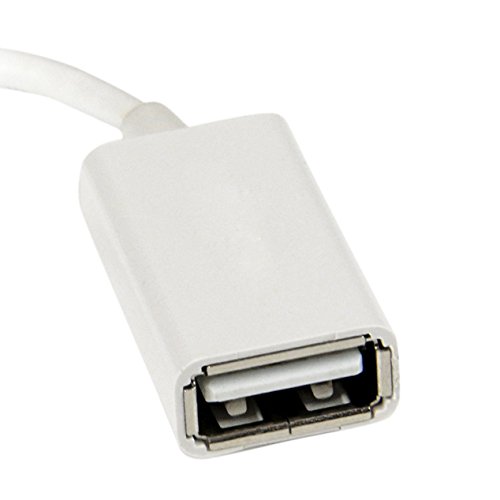 lucklystar Micro USB zu USB OTG Host Adapter – Micro-USB-Stecker auf USB A Buchse OTG Host Kabel 0.15m Adapter - 3