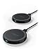 Produktbild ANSMANN Wireless Charger 2er Pack - induktive Ladestation - Qi Ladestation - Induktions Ladegerät für Qi-fähige Geräte wie Apple iPhone XS, XS Max, XR, X, 8, 8 Plus, Samsung Galaxy S9, S8 Plus uvm