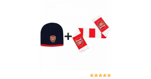 arsenal hat and scarf set