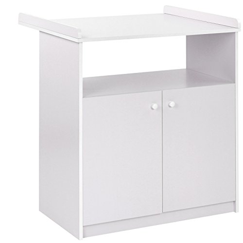 Preisvergleich Produktbild Infantastic Wickelkommode Wickeltisch Babykommode Kinderkommode in zwei verschiedenen Farben (Weiß)
