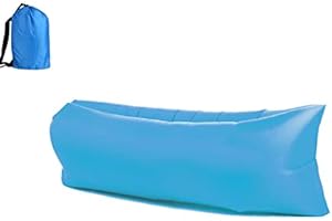 Hixingo Aufblasbares Sofa Wasserdichtes Strandliege Tragbares Luftsofa Outdoor Sofa Mit Tragetasche Reißfest Camping Sofa für Camping, Strand, Outdoor, Reisen (180 * 88 * 63 cm,Himmelblau)