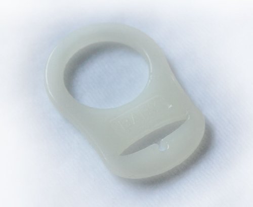 Preisvergleich Produktbild Silikonring (Adapter) für Schnullerketten nachtleuchtend (3)