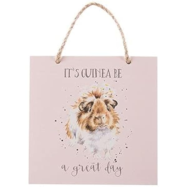 Wrendale Designs Schlüsselanhänger 'Dandy Day' – Meerschweinchen-Design, Zinklegierung Mit Harzoberfläche, 4x8 Cm