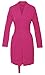 Produktbild Dkaren-Nachtwäsche Damen Morgenmantel aus Viskose INES (XS – 2XL) (M, Pink)
