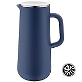 WMF Isolierkanne Thermoskanne Impulse prussian, 1,0 l, für Kaffee oder Tee Drehverschluss hält Getränke 24h kalt und warm, blau