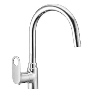 3gdecor Basin swan Neck tap || Brass Chromed ||360 Degree moveable Neck||