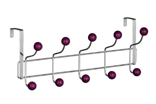 Premier Housewares Türgarderobe, 10 Haken violett