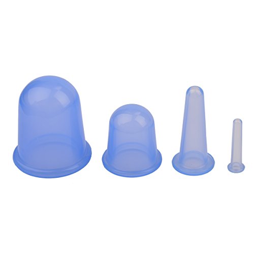 CkeyiN ®4pcs Silikon Ausschnitt Gesicht Körper Massage Schröpfen Cups - 2