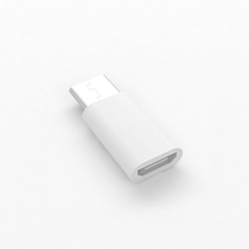 esorio® USB-C auf Micro USB Adapter verwandelt USB Type-C Input in Micro-USB für MacBook Pro, MacBook (2015), ChromeBook Pixel, Nexus 5X, Nexus 6P, Nokia N1, OnePlus 2 und weitere | weiss - 4