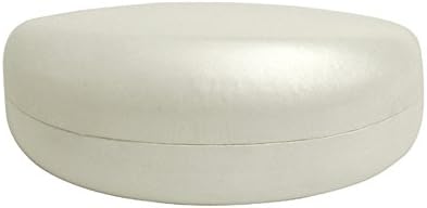 Quality Large Shiny Pearl White Hard Sunglasses/Glasses/Eyewear Case