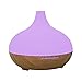 Produktbild Aroma Diffuser 300ml ,iBetter 300mlAroma Diffuser Luftbefeuchter Oil Düfte Humidifier Holzmaserung LED mit 7 Farben für Yoga Salon Spa Wohn-, Schlaf-, Bade- oder Kinderzimmer Hotel (Light-Wood-White)