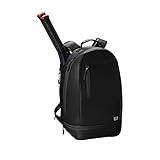 Color: Black Wilson Womens Minimalist Backpack Tennis Bag, Women\'s, Black, 2 Rackets
