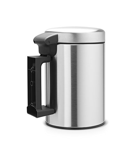 Brabantia 115561 Wandabfallbehälter newIcon mit Kunststoffeinsatz, 3 L, Edelstahl, matt steel, 18.4 x 18.3 cm - 6