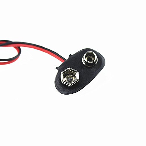 Zubehör Technikbastler 9 V Batterie Snap Stromkabel Clip Adapter Stecker 2,1×5,5mm - 2