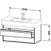 Produktbild Duravit Waschtischunterschrank Ketho 455x100x480mm für 032910, graphit matt, KT664104949