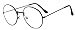 Produktbild La vogue Brille Nerdbrille Retro Rund Unisex Schwarz Linsebreite52mm