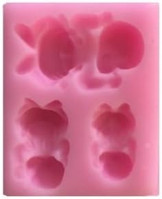 CA 3 Size Baby Mold to Create 3 Different Sized Babies Suitable for both Larger Cakes &amp;Cupcakes