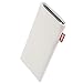 Price comparison product image fitBAG Beat White custom tailored sleeve for Huawei P30 Lite | Made in Germany | Fine nappa leather pouch case cover with MicroFibre lining for display cleaning
