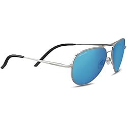 Serengeti Carrara Small Gafas, Unisex Adulto, Plateado (Shiny Silver), S
