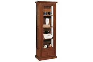 ESTEAMOBILI MOBILE LIBRERIA VETRINA ARTE POVERA LEGNO COL.NOCE SALOTTO INGRESSO