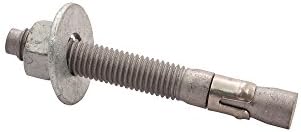 Wej-It Ankr-TITE ATG Wedge Anchor, Carbon Steel, Galvanized Finish, Meets QQZ-325Z Type II Class 3 and GSA FFS-325 Group II Type 4 Class 1 Specifications, 7/8" Diameter, 6" Length, 3-1/2" Threaded Length (Pack of 4)