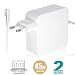Produktbild MacBook Air Netzteil Ladegerät Ersatz- ROKKES 45W Magsafe 1 L-TIPP Kompatibel mit MAC Netzteil MacBook Air 11/13 Zoll (Mitte 2012 vorher), Kompatibel mit Mac Air Ladegerät A1244 A1374 A1369 A1370