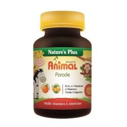 Nature s plus - Source de vie enfant animal parade (goût orange) - 60 comprimés sécables à croquer -