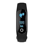 DJym Slim Fitness Tracker, wasserdichter Activity Tracker mit Pedometer Calories and Sleep Monitor, Step Counter Wristband Watch for Women Men Kids,Black