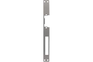FEPS Lock Flachschließblech FE-RS009 für Standard-Türöffner, Türschließblech Edelstahl 250 x 25 x 3 mm, DIN links und rechts verwendbar
