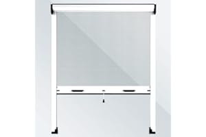 Mosquiteras Enrollables | Color Blanco | 73 x 140 cm (Ancho x Alto) | Cortinadecor