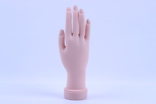 Hrhyme Soft Plastic Model Hand for Nail Art Practice