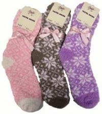 12 pair Ladies soft touch feather touch bed socks warm winter sock womens christmas socks