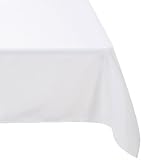 alquiler manteles eventos Dimensión : 140 X 300 Cm DOUCEUR D\'INTERIEUR - 1720218, Mantel Rectangular, 140 X 300 Cm, Essentiel, Poliéster Liso, Blanco