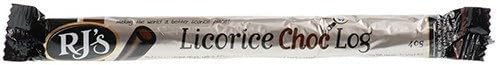 (12 PACK) - RJ Licorice - Licorice / Choc Single Logs | 40g | 12 PACK BUNDLE