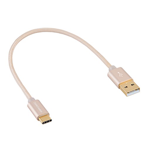 cablecreation kurz Typ C (usb-c) zu Standard USB 2.0 A männlich Kabel, 0,8 FT USB 3.1 Typ C für Apple das neue MacBook, Chromebook Pixel und mehr [Neue Version 56 K Ohm Widerstand] - 2